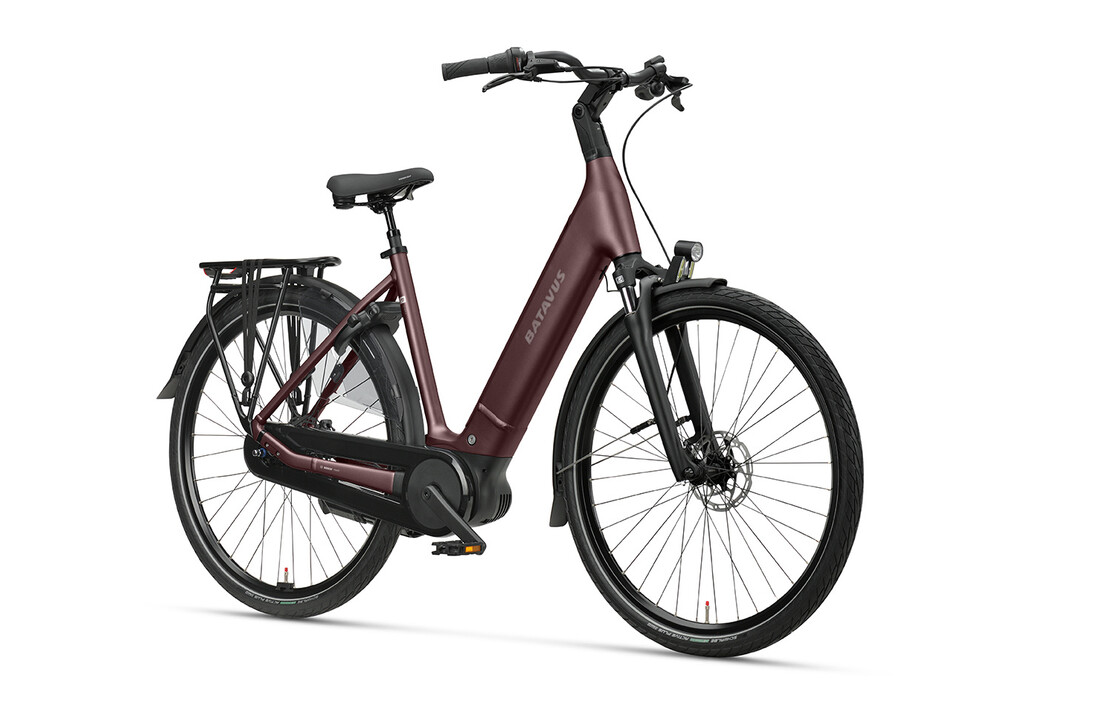 Batavus Finez PT BES3 DN8 500Wh Dames - Burgundy Red matt