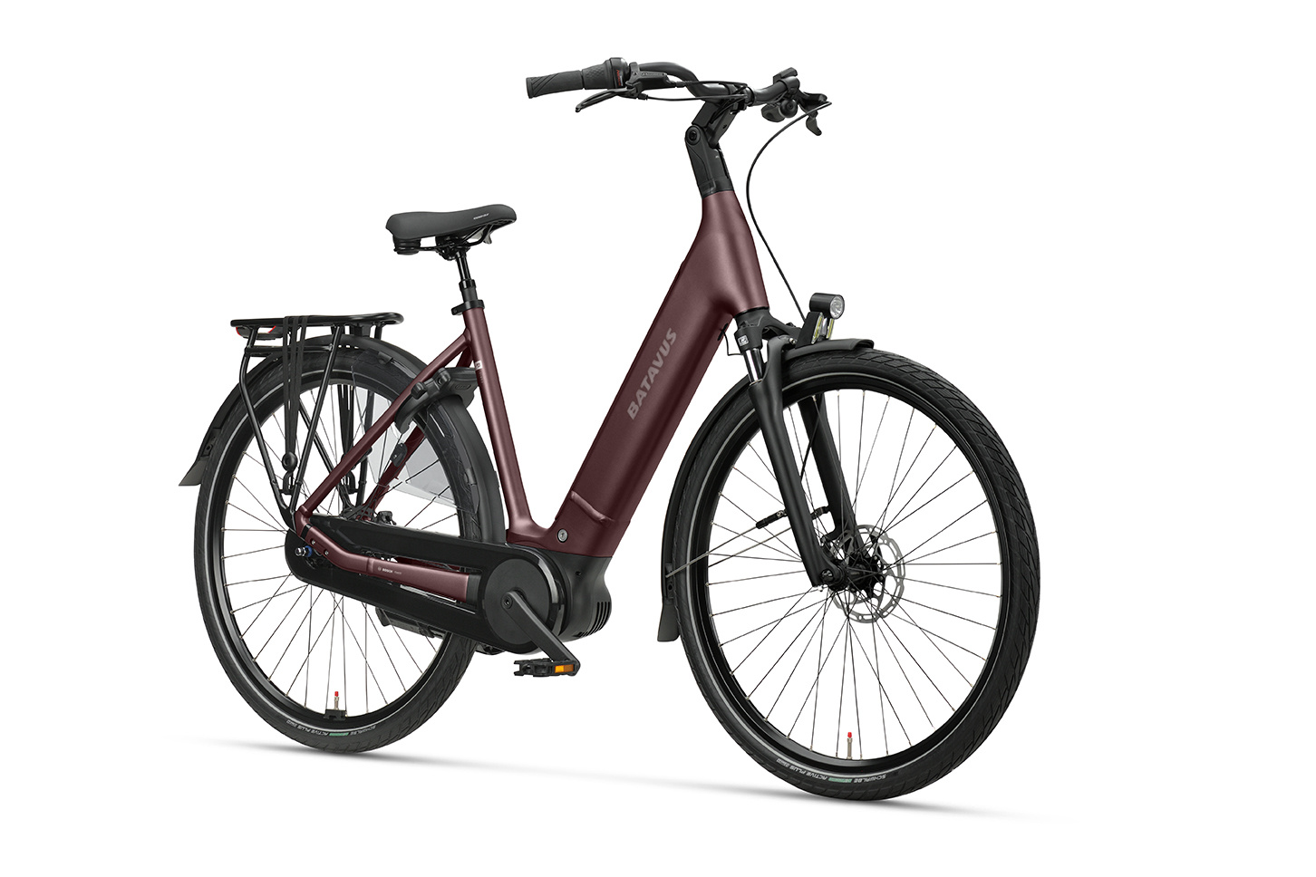 Batavus Finez PT BES3 DN8 500Wh Dames - Burgundy Red matt