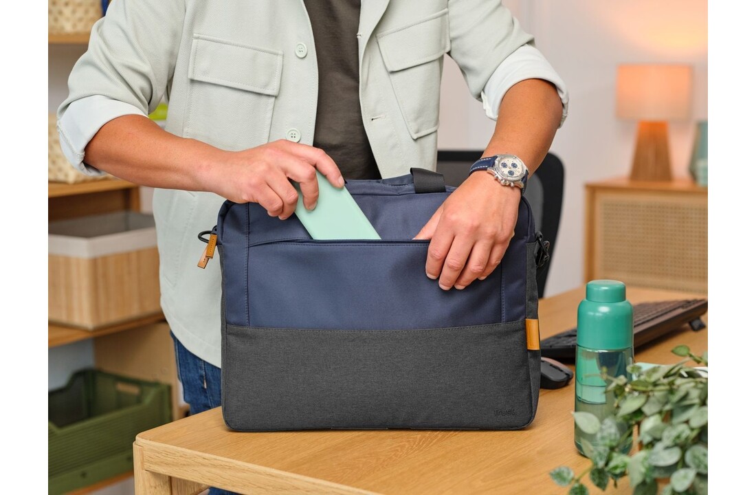 Trust Lisboa 16 inch Eco Blauw - Laptoptas