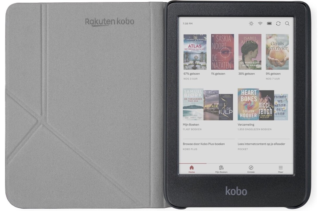 Kobo Clara Colour/BW SleepCover Zwart - Beschermhoes