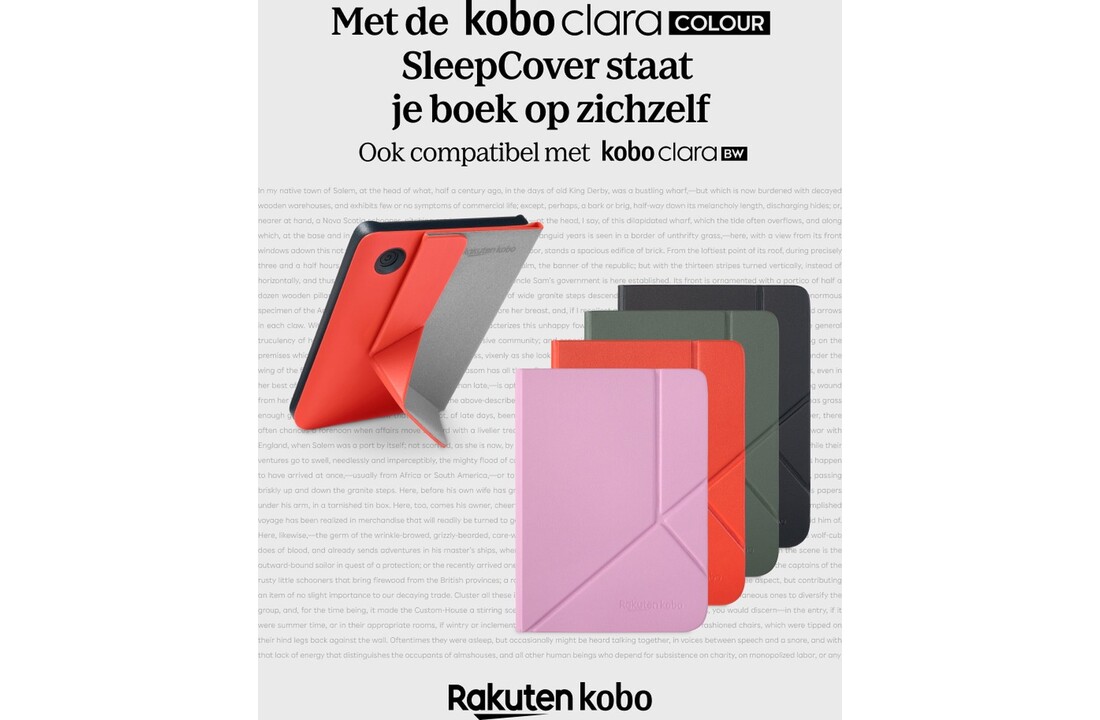 Kobo Clara Colour/BW SleepCover Zwart - Beschermhoes
