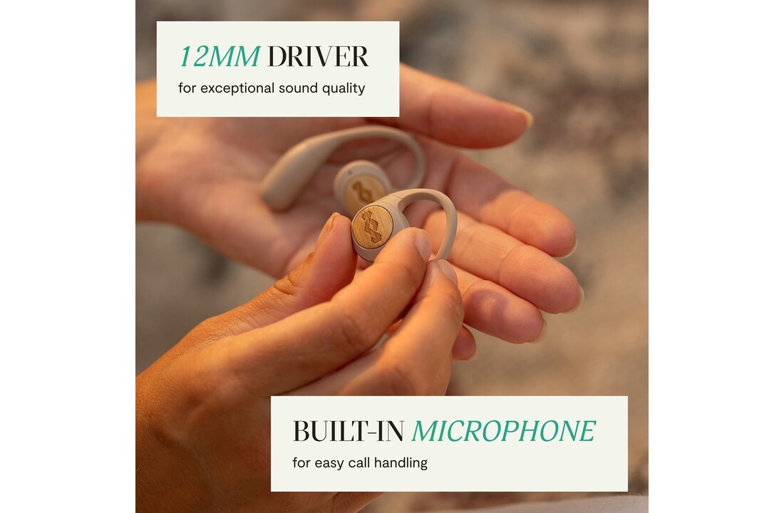 House of Marley Liberate Open-Ear True Wireless Cream - Draadloze oordopjes