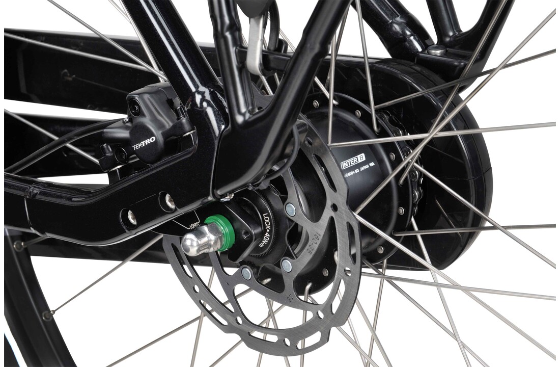 Batavus Finez E-go Power BES3 DN8 500Wh Dames - Zwart glans