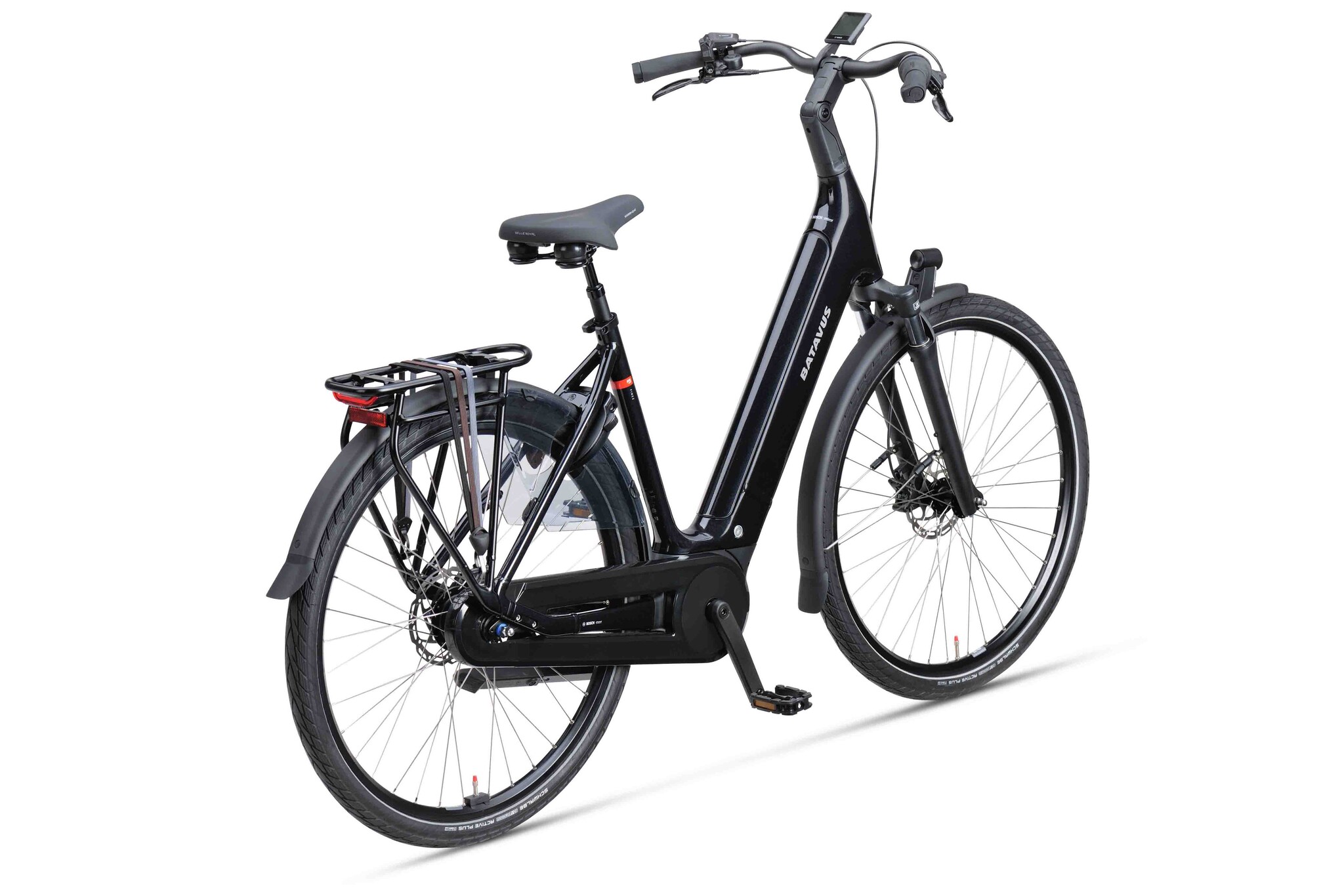 Batavus Finez E-go Power BES3 DN8 500Wh Dames - Zwart glans