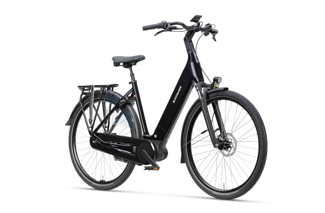 Batavus Finez E-go Power BES3 DN8 500Wh Dames - Zwart glans
