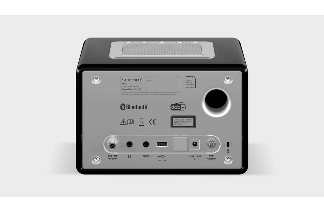 Sonoro ELITE X Hoogglans zwart - Radio