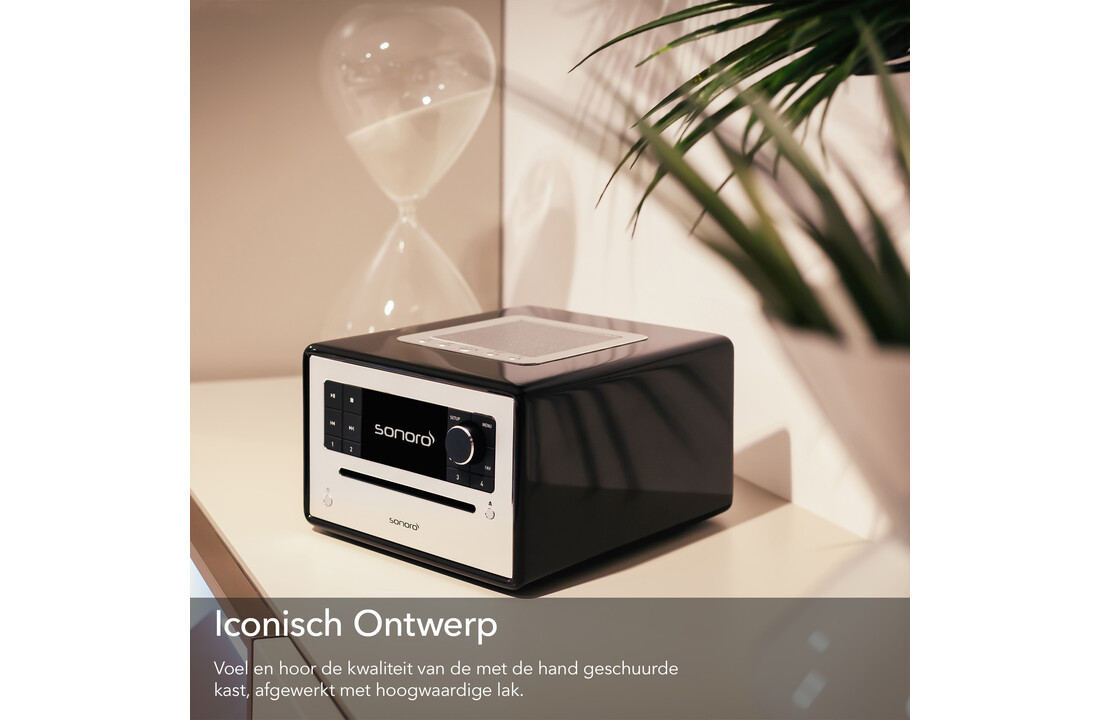 Sonoro ELITE X Hoogglans zwart - Radio