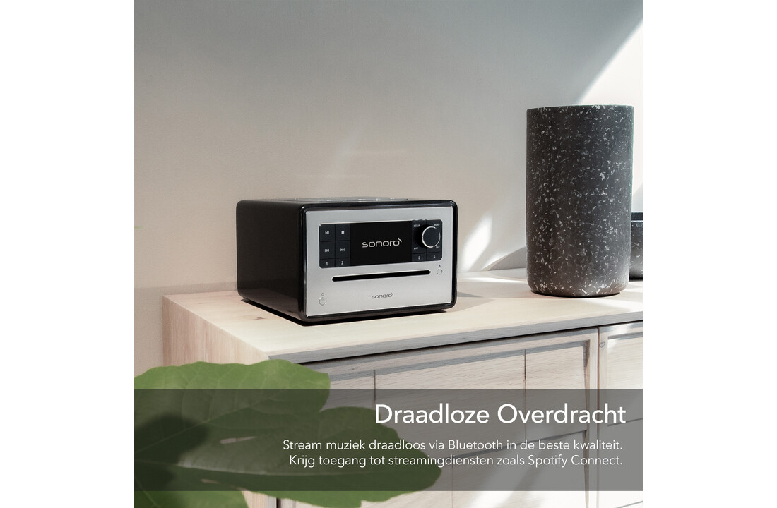 Sonoro ELITE X Hoogglans zwart - Radio