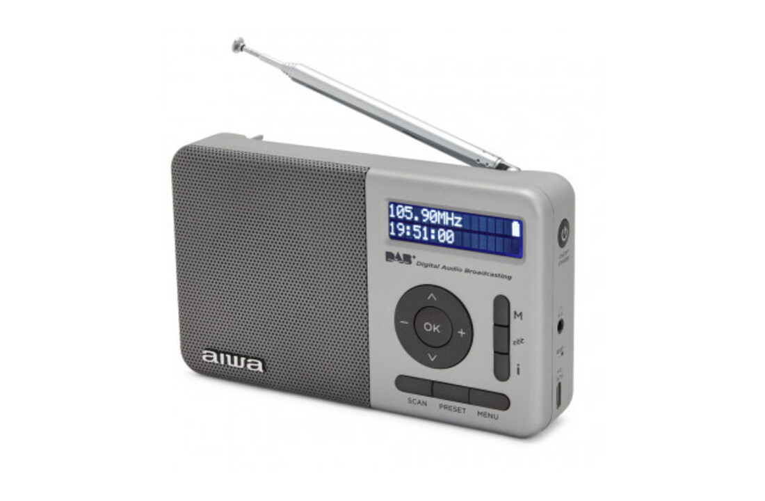 Aiwa RD-40DAB/SL Zilver - Radio