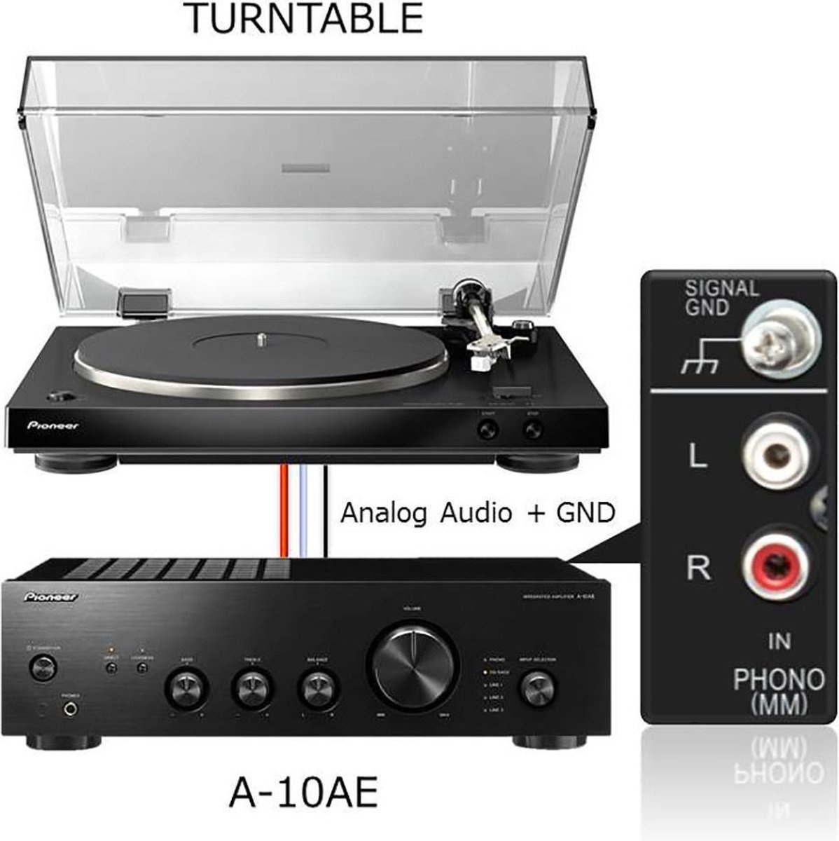 Pioneer A-10AE Zwart - Versterker