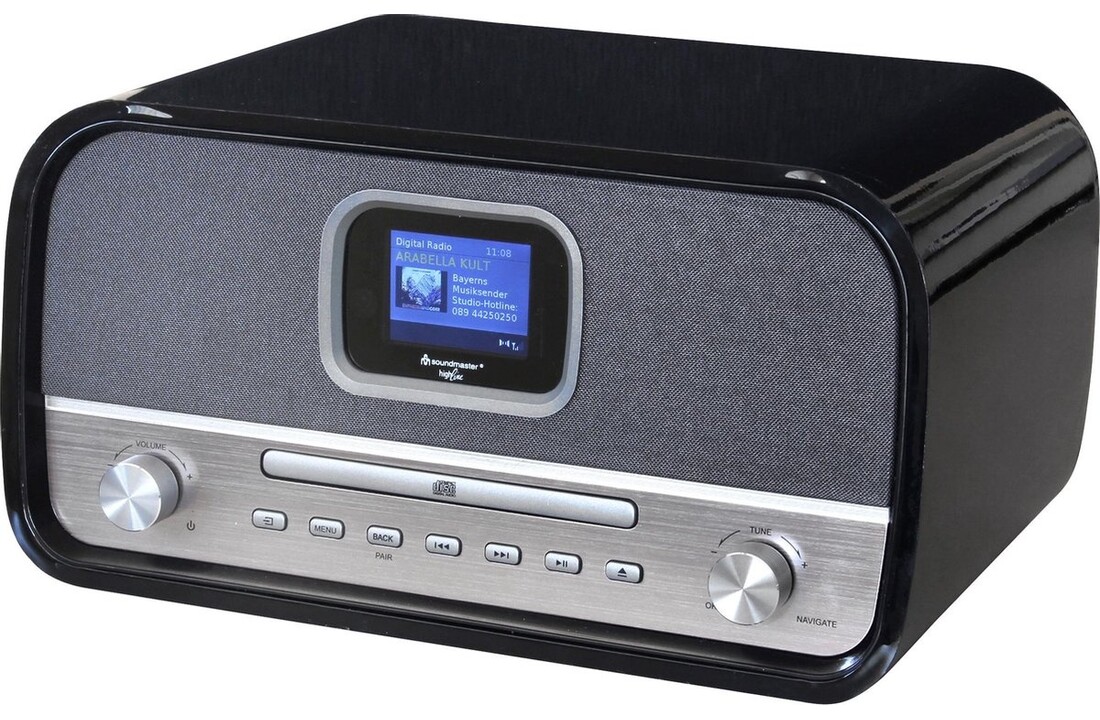 Soundmaster NMCDAB990BLA Zwart - Radio