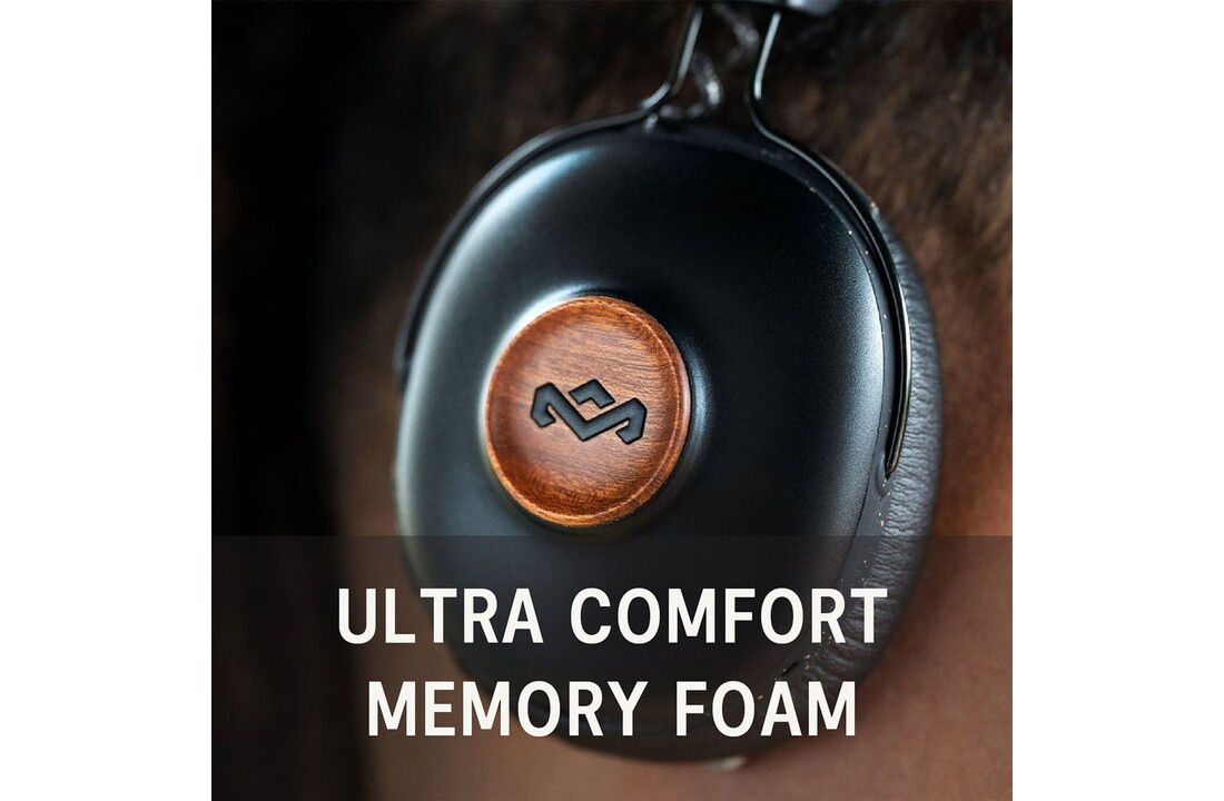 House of Marley Positive Vibration Frequency Zwart - Draadloze koptelefoon