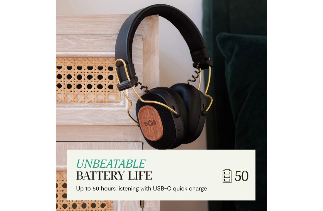 House of Marley Positive Vibration Riddim Rasta - Draadloze koptelefoon