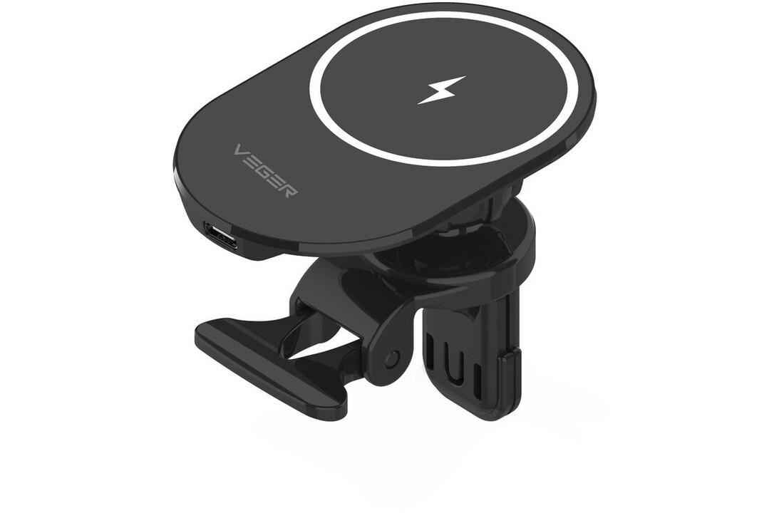 Veger Y38 15W Draadloze snellader + magnetische telefoonhouder