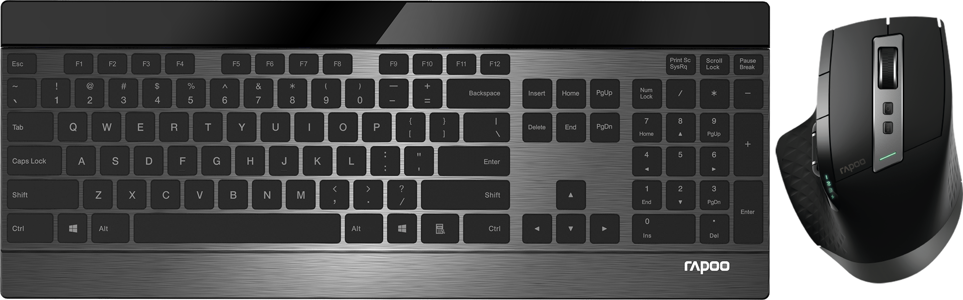 Rapoo 9900M - Toetsenbord + muis set