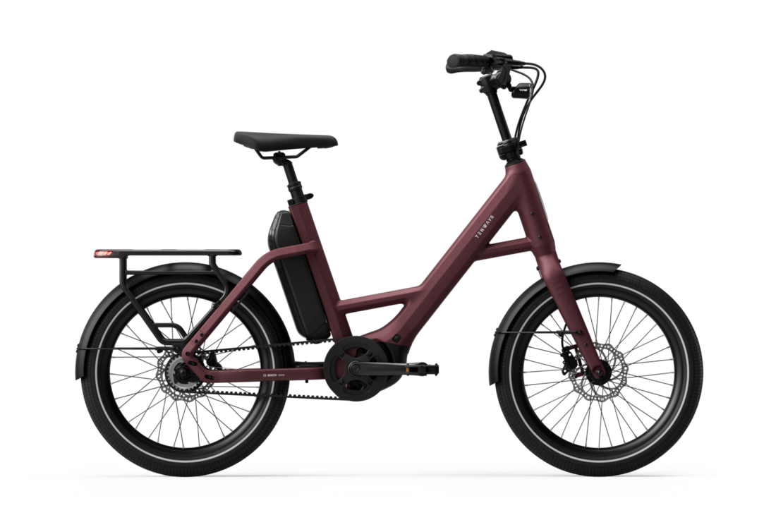 Tenways AGO Compact Performace 545 Wh E-bike - Autumn Red
