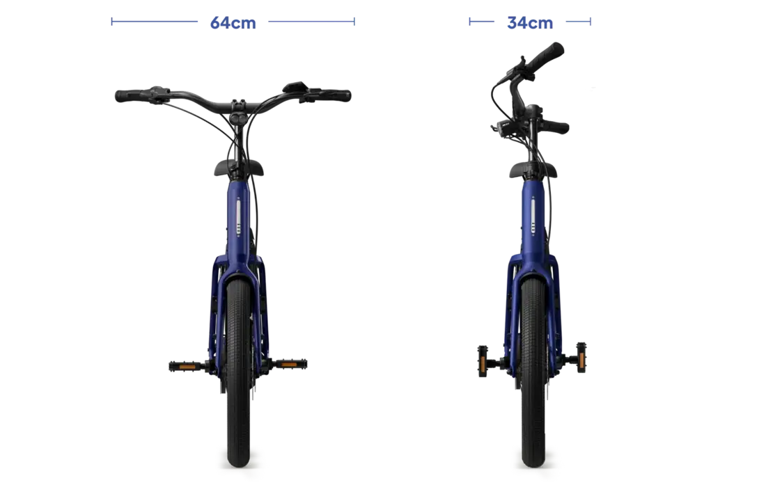 Tenways AGO Compact Performace 545 Wh E-bike - Midnight Blue