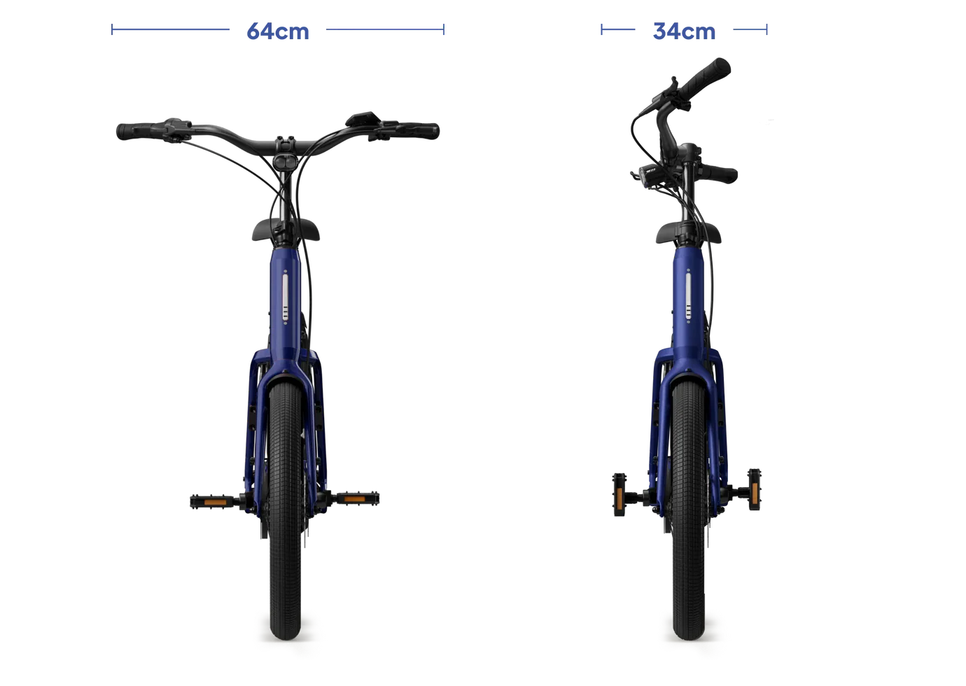 Tenways AGO Compact Performace 545 Wh E-bike - Midnight Blue
