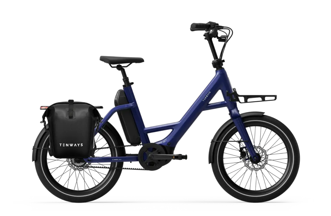 Tenways AGO Compact Performace 545 Wh E-bike - Midnight Blue