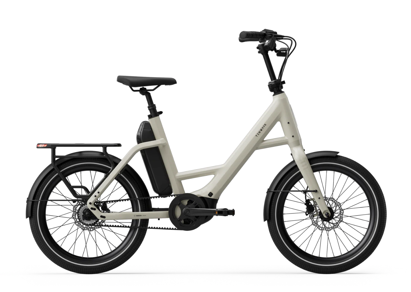 Tenways AGO Compact Performace 545 Wh E-bike - Sandstone beige