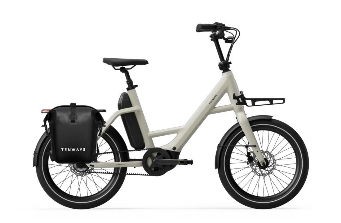 Tenways AGO Compact Performace 545 Wh E-bike - Sandstone beige