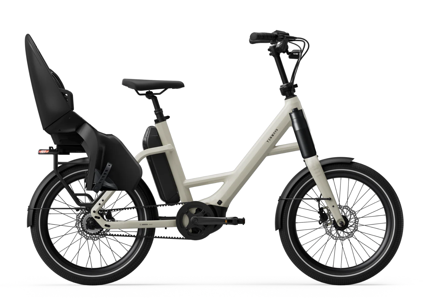 Tenways AGO Compact Performace 545 Wh E-bike - Sandstone beige