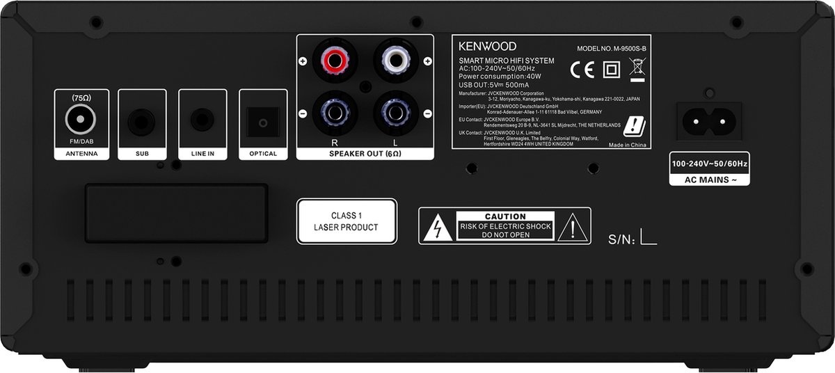 Kenwood M-9500S-B - Stereo set