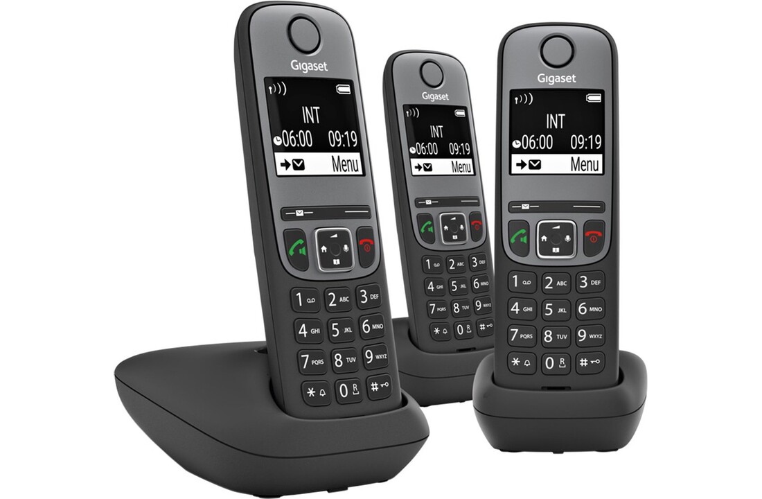 Gigaset A705 Trio Zwart - Dect telefoon