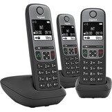 Gigaset A705 Trio Zwart - Dect telefoon