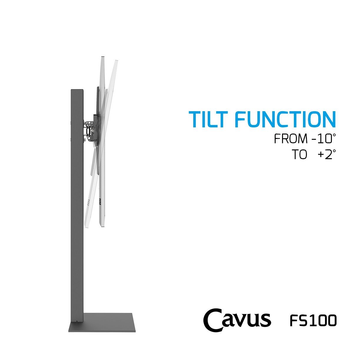 Cavus CAV-FS100 Draaibare TV Vloerstandaard Basic (37 - 65 inch)