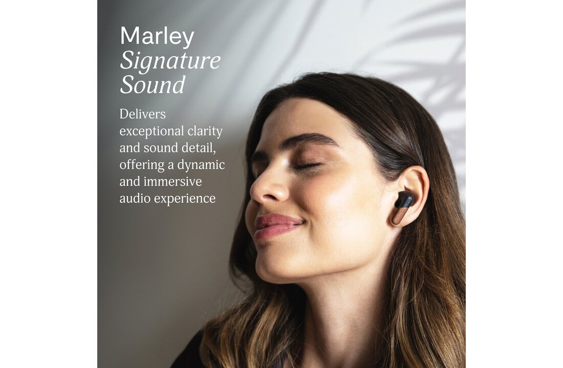 House of Marley Trenchtown ANC Wireless Signature Black - Draadloze oordopjes