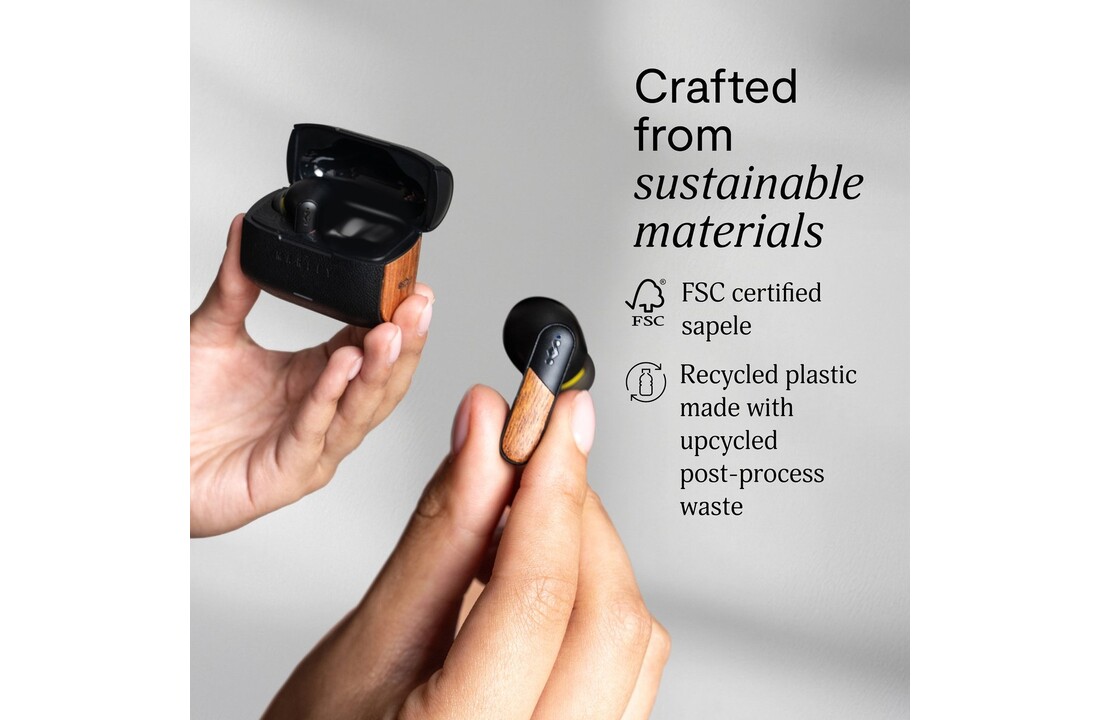 House of Marley Trenchtown ANC Wireless Signature Black - Draadloze oordopjes