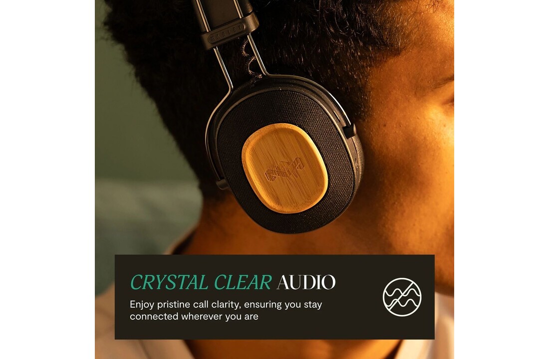 House of Marley Positive Vibration Riddim Signature Black - Draadloze koptelefoon