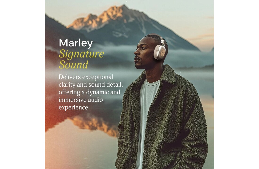 House Of Marley Positive Vibration Rebel ANC Signature Black - Draadloze koptelefoon