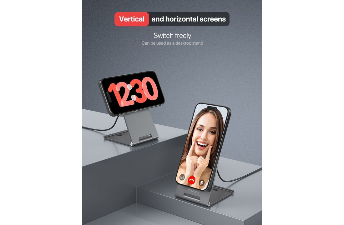 Veger Q7 15W Draadloze opklapbare snellader