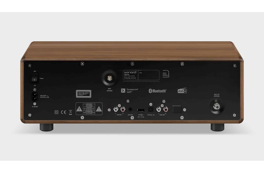 Sonoro PRESTIGE X Antraciet/Walnoot - Radio