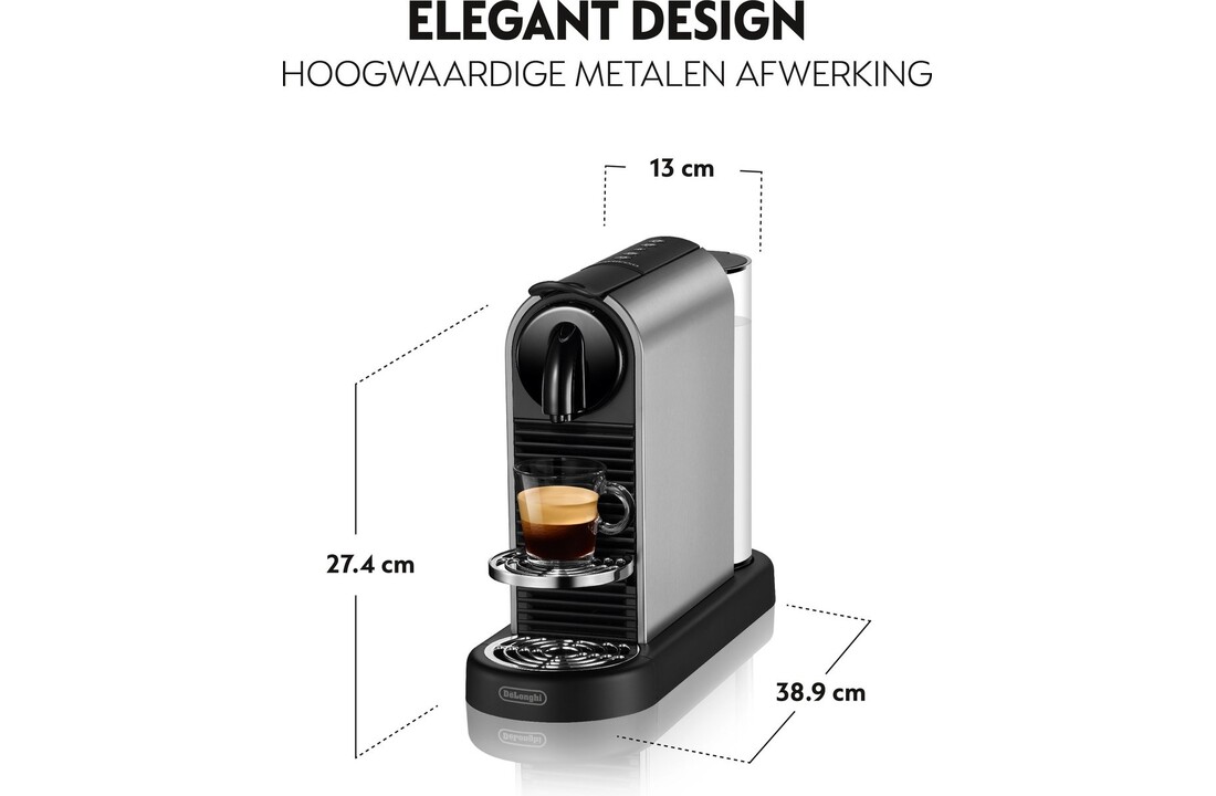 De'Longhi Nespresso CitiZ Platinum EN220.T - Koffiemachine