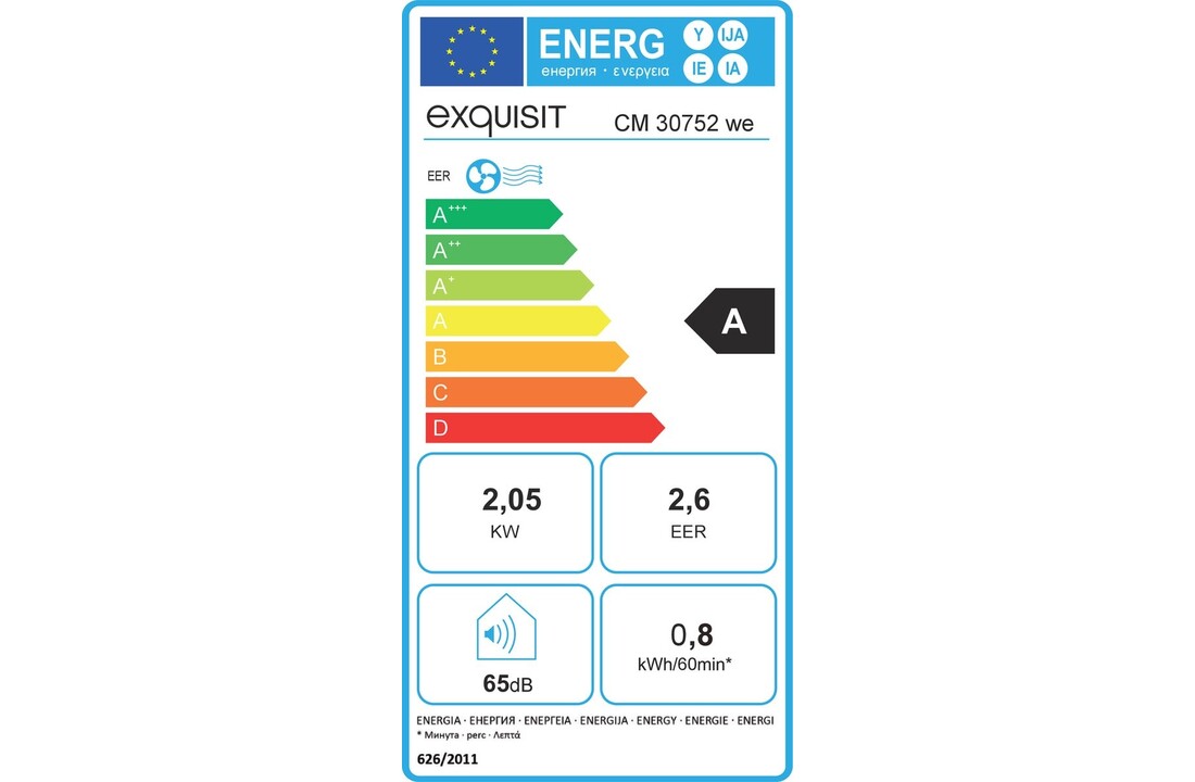 Exquisit CM 30752 WE - Mobiele airco