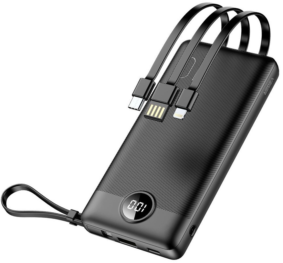 Veger C10 W1147 10.000 mAh Zwart - Powerbank