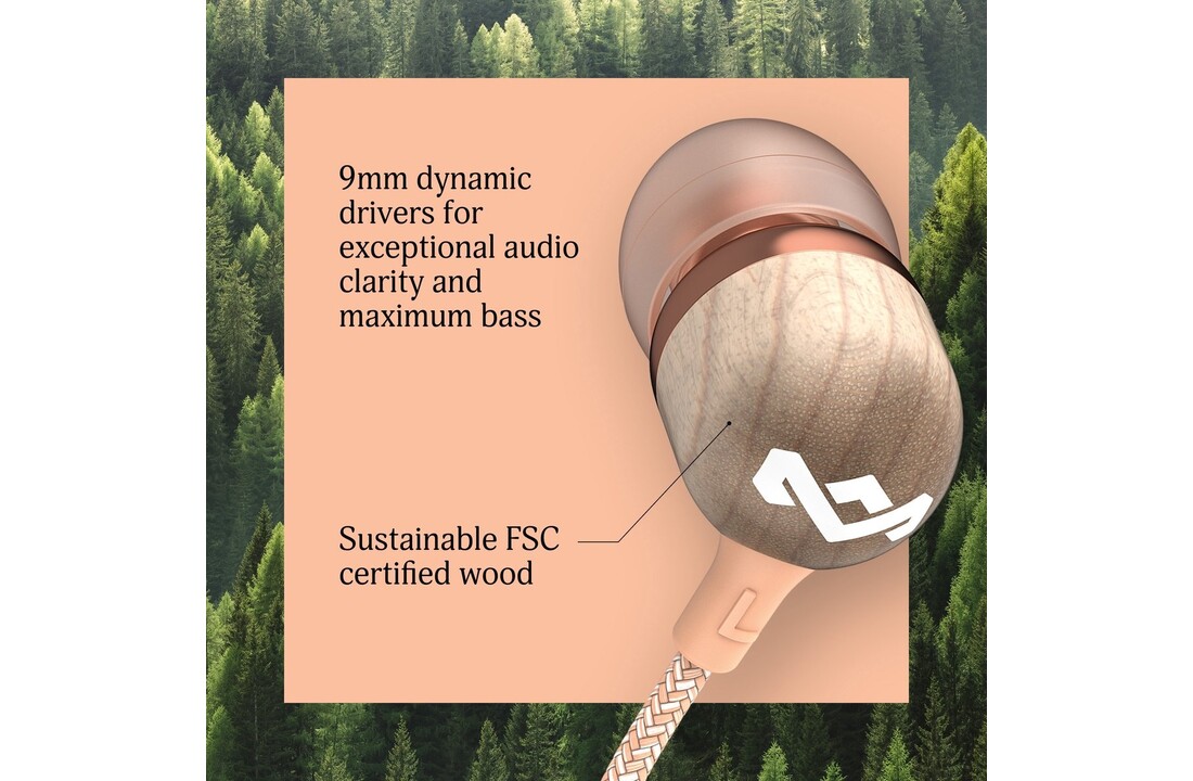 House of Marley Smile Jamaica USB-C Copper - Oordopjes