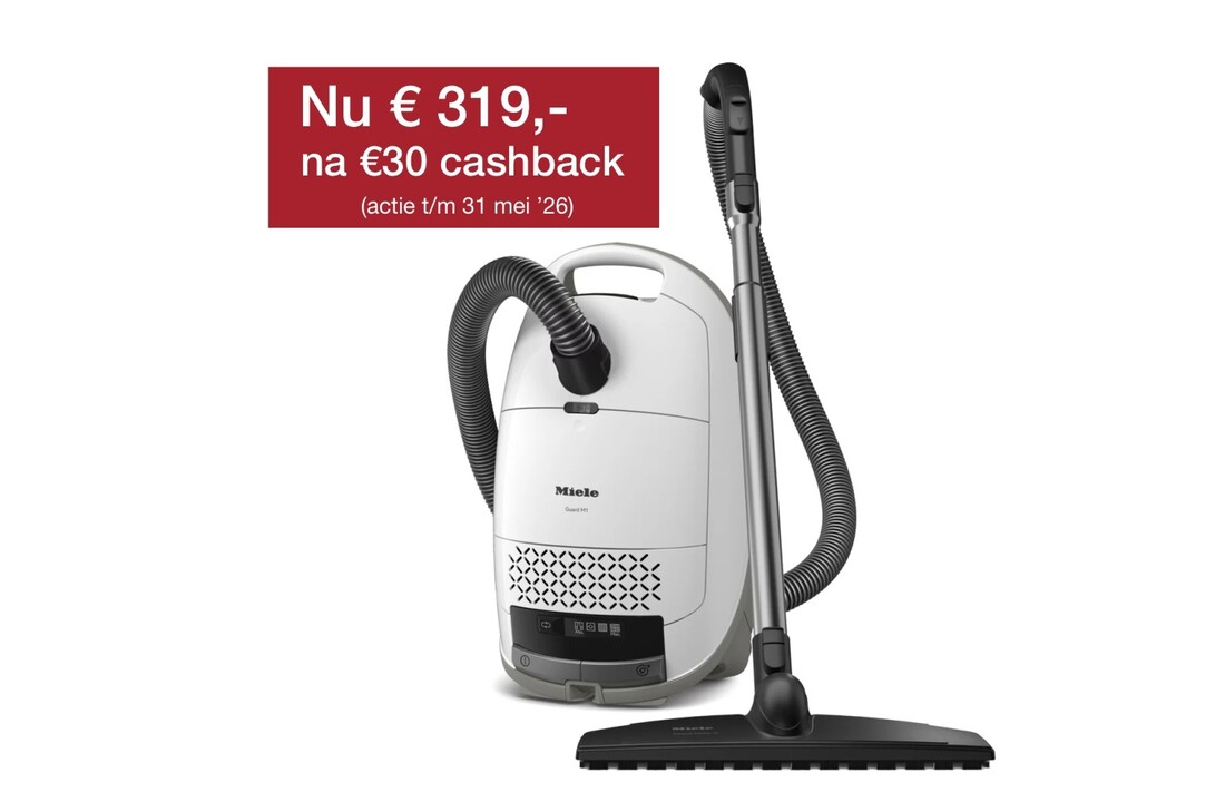 Miele Guard M1 Parquet XL Briljantwit - Stofzuiger met zak.