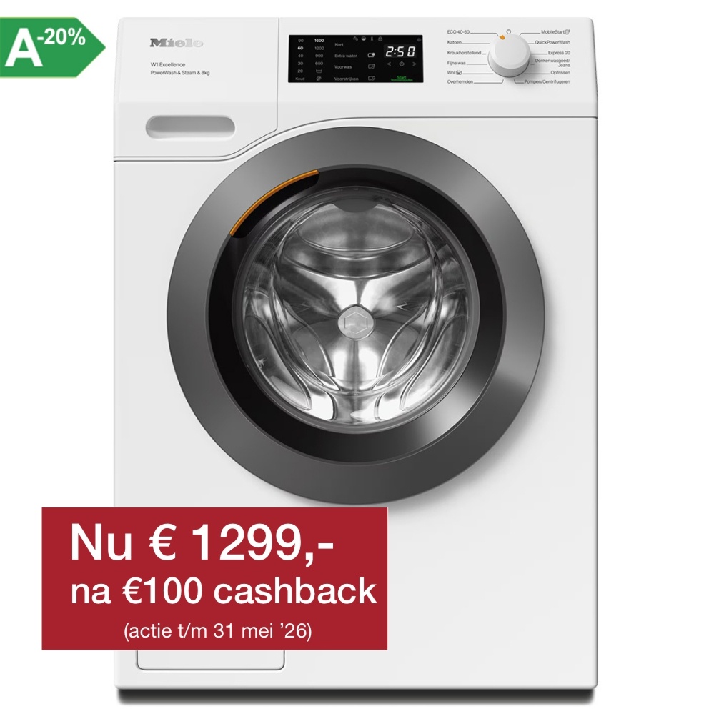 Miele WEC395 WPS Excellence Wasmachine.