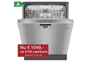 Miele G 5632 SCU CleanSteel - onderbouw vaatwasser.