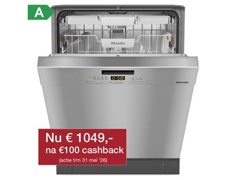 Miele G 5632 SCU CleanSteel - onderbouw vaatwasser.