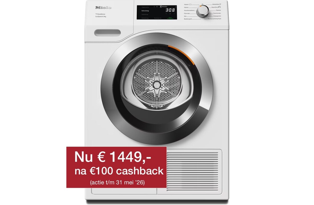 Miele TEH795WP EcoSpeed - Warmtepompdroger