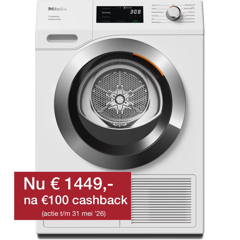 Miele TEH795WP EcoSpeed - Warmtepompdroger