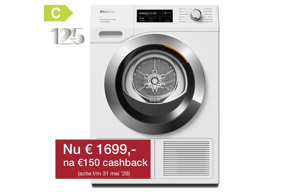 Miele TEL695WP 125 Gala Edition Lotuswit - T1 Warmtepompdroger.