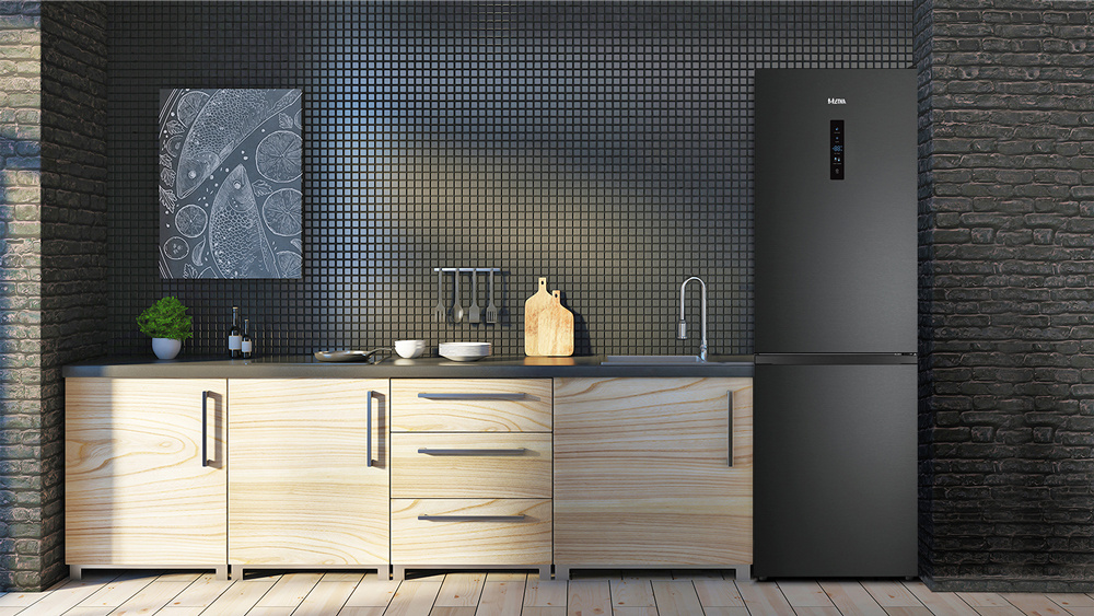 ETNA KCV385NZWA - Koel-vriescombinatie zwart.