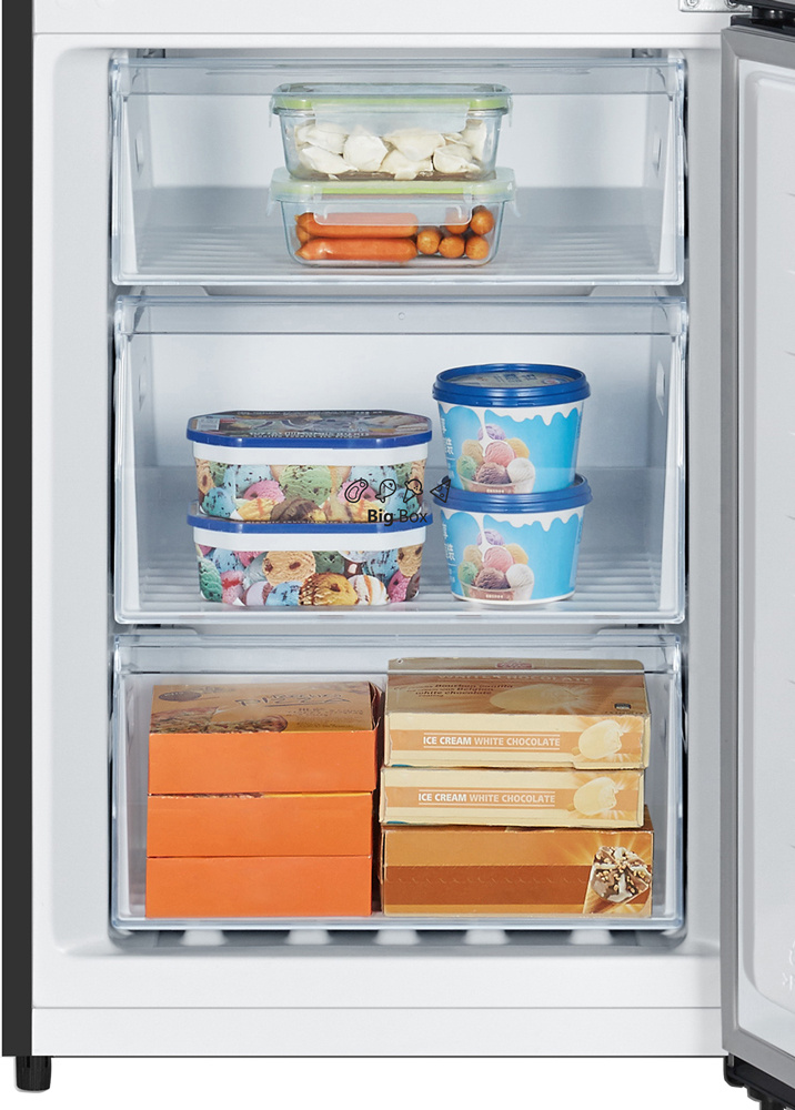 ETNA KCV385NZWA - Koel-vriescombinatie zwart.