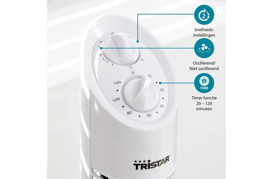 Tristar VE-5905 Wit - Torenventilator